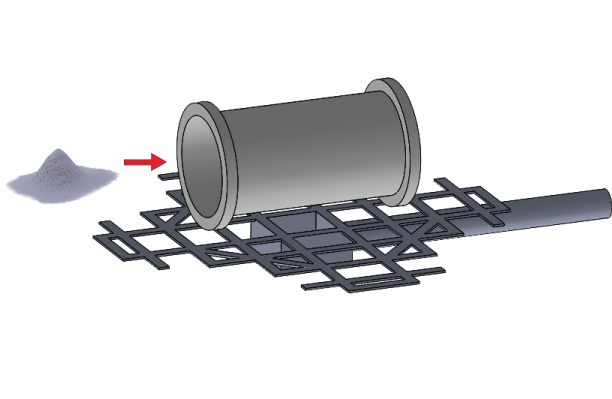 Step 1 of the Rotational Lining Process